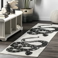 thumbnail image 1 of nuLOOM Thomas Paul Serpent Area Rug, 2' x 6', Runner, Serpent Black & Off-white, 1 of 9
