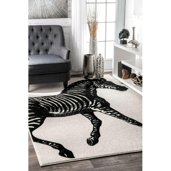 nuLOOM Thomas Paul Power loomed Zebra Area Rug or Runner