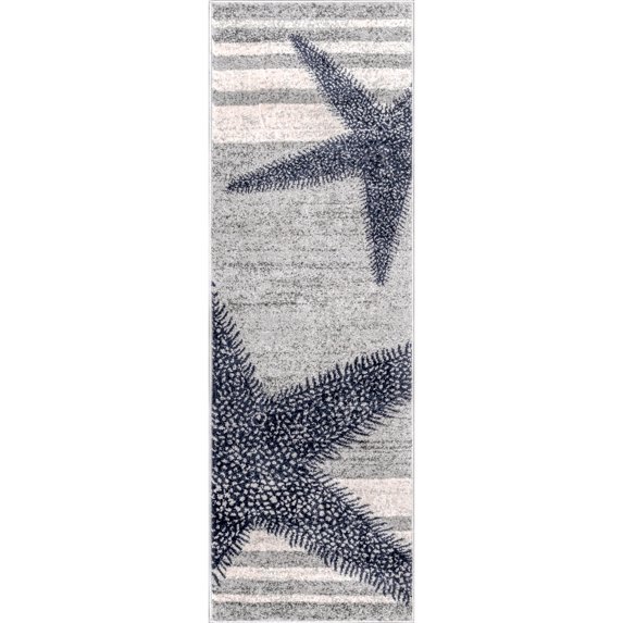 nuLOOM Thomas Paul Starfish Runner Rug, 2' x 6', Gray