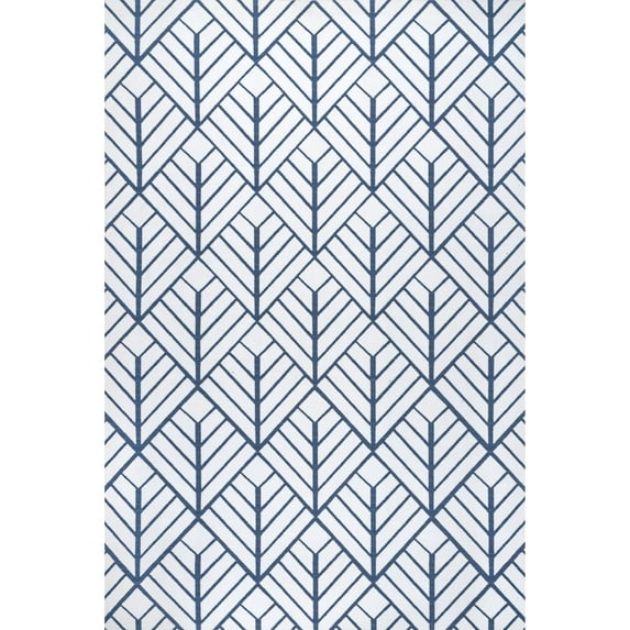 nuLOOM Tiffany Contemporary Diamond Indoor/Outdoor Area Rug, 8' x 10', Blue