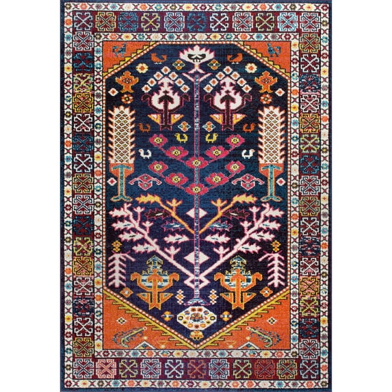 nuLOOM Tonita Tribal Area Rug, 5' 3" x 7' 7", Orange
