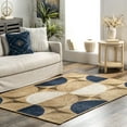 thumbnail image 1 of nuLOOM Traci Contemporary Circles Jute Blend Area Rug, 5' x 8', Natural, 1 of 9