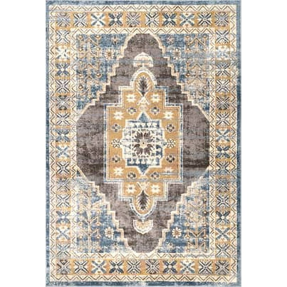 nuLOOM Transitional Stacey Medallion Area Rug or Runner