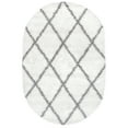 thumbnail image 1 of nuLOOM Trellis Cozy Soft & Plush Shag Area Rug, 3' x 5', White, 1 of 10