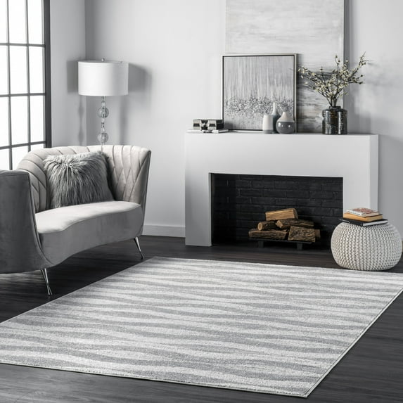 nuLOOM Tristan Contemporary Waves Area Rug, 5' x 8', Tristan Grey