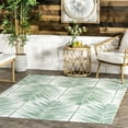 thumbnail image 1 of nuLOOM Tropical Palm Indoor/Outdoor Area Rug, 8' x 10', Tropical Palm Green, 1 of 5