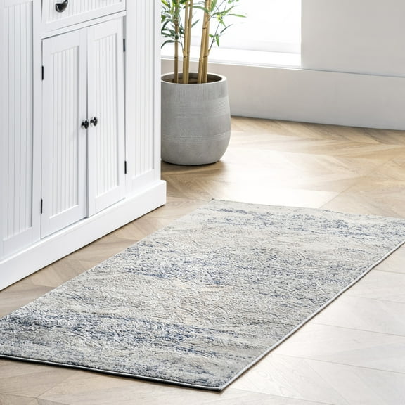 nuLOOM Twilight Tribal Distressed Area Rug, 2' 2" x 8', Runner, Twilight Silver