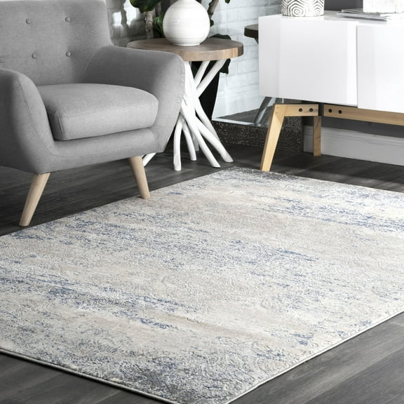 nuLOOM Twilight Tribal Distressed Area Rug, 5' x 8', Twilight Silver