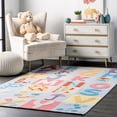 thumbnail image 1 of nuLOOM Uzbek Alphabet Boxes Multi Area Rug, 1 of 2