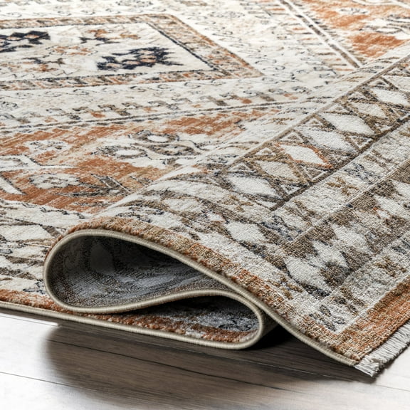 nuLOOM Vanesa Transitional Medallion Fringe Area Rug, 2' 8" x 7' 10", Runner, Vanesa Rust