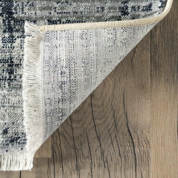 nuLOOM Vanita Transitional Southwestern Fringe Area Rug, 6' 7" x 10' 2", Oval, Vanita Navy