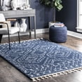 thumbnail image 1 of nuLOOM Vasiliki Moroccan Shag Tasseled Area Rug, 2' x 3', Vasiliki Blue, 1 of 5