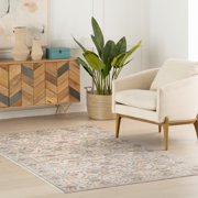 nuLOOM Veliora Floral Washable Area Rug, 2' x 3', Veliora Beige