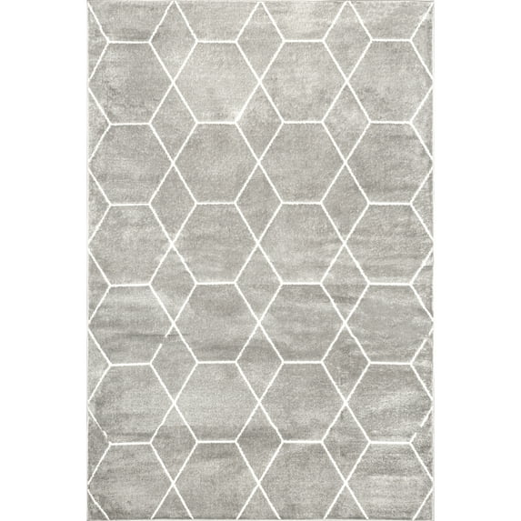 nuLOOM Veronica Geometric Honeycomb Area Rug, 10' x 14', Grey