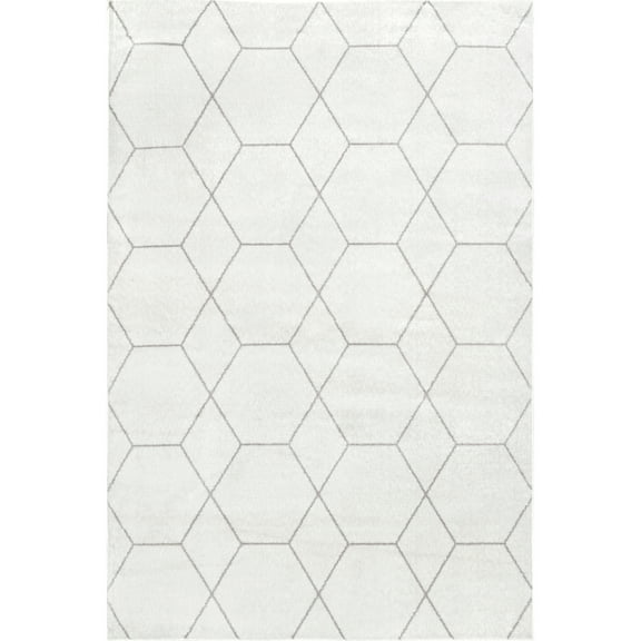 nuLOOM Veronica Geometric Honeycomb Area Rug, 4' 3" x 6', Beige