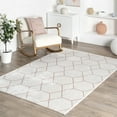 thumbnail image 1 of nuLOOM Veronica Geometric Honeycomb Area Rug, 4' 3" x 6', Light Pink, 1 of 9