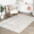 thumbnail image 1 of nuLOOM Veronica Geometric Honeycomb Area Rug, 8' x 10', Light Pink, 1 of 9