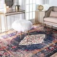 thumbnail image 1 of nuLOOM Veronica Vintage Distressed Area Rug, 7' 10", Navy, 1 of 4