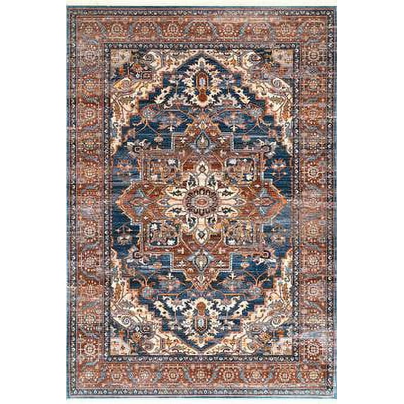 nuLOOM Vintage Floral Jullian Fringe Area Rug or Runner