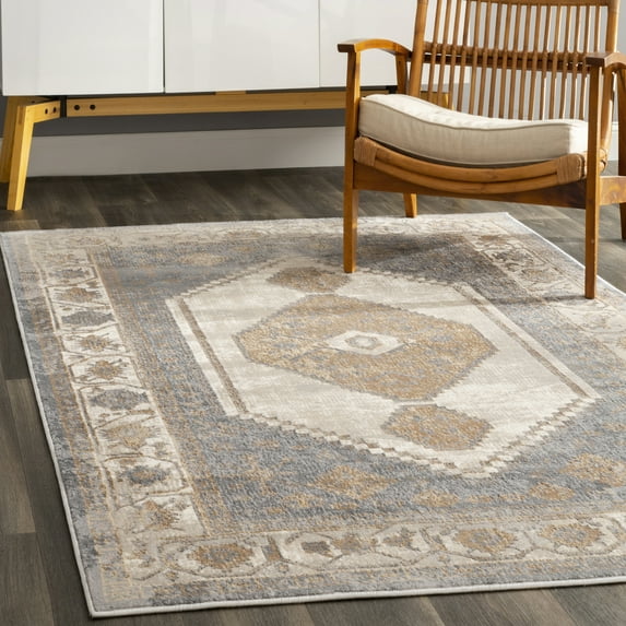 nuLOOM Vintage Giada Area Rug, 4' 3" x 6', Beige