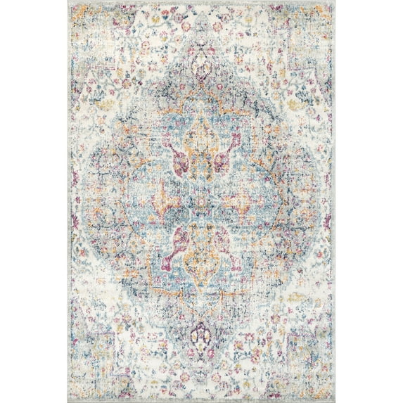 nuLOOM Vintage Maryetta Accent Rug, 3' x 5', Blue