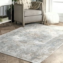 nuLOOM Jodee Vintage Medallion Area Rug, 5' x 8', Jodee Silver