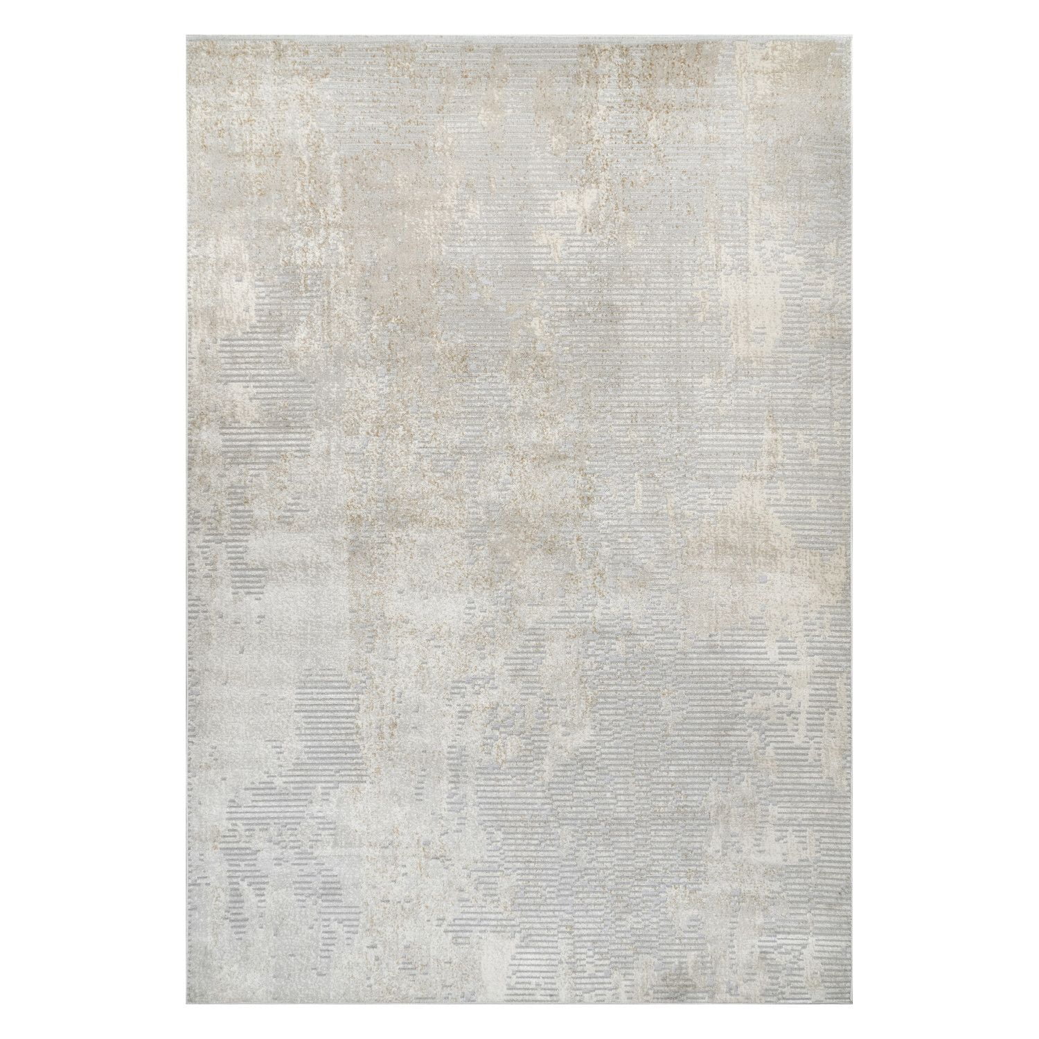 Vintage Light Gray Medallion Synthetic 8' x 10' Area Rug