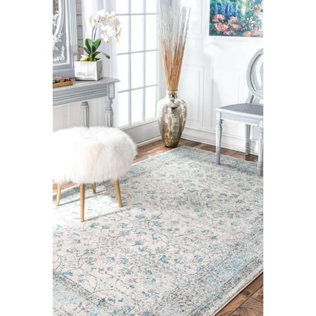 nuLOOM Vintage Rio Area Rug, 6' 7" x 9', Aqua