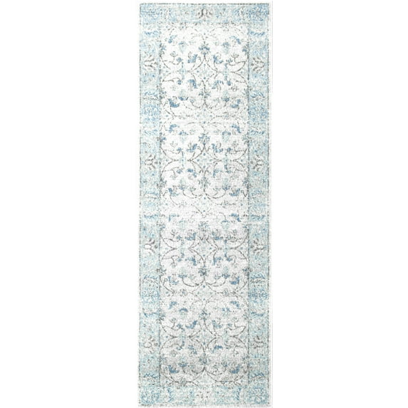 nuLOOM Vintage Rio Runner Rug, 2' 6" x 10', Aqua