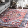 thumbnail image 1 of nuLOOM Sherita Distressed Persian Area Rug, 5' 5" x 8', Sherita Red, 1 of 9