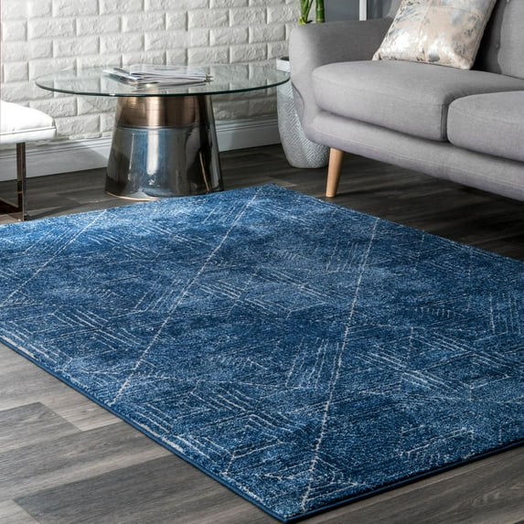 nuLOOM Vintage Wendolyn Area Rug, 6' 7" x 9', Blue