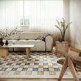 thumbnail image 1 of nuLOOM Virelle Modern Checkered Area Rug, 2' 8" x 8', Runner, Virelle Beige, 1 of 7