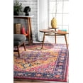 thumbnail image 1 of nuLOOM Vonda Fancy Persian Area Rug, 4' x 6', Orange, 1 of 2