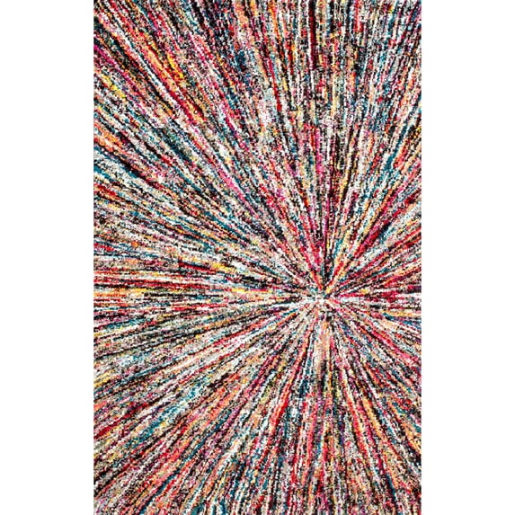 nuLOOM Warp Space Contemporary Area Rug, 8' x 10', Multi