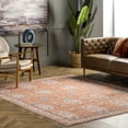 thumbnail image 1 of nuLOOM Sky SpinClean Machine Washable Global Inspired Area Rug, 8' x 10', Sky Rust, 1 of 7