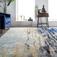 thumbnail image 1 of nuLOOM Waterfall Vintage Abstract Runner Rug, 2' 6" x 10', Blue, 1 of 9