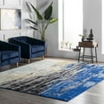 thumbnail image 1 of nuLOOM Waterfall Vintage Abstract Runner Rug, 2' 8" x 12', Blue, 1 of 3