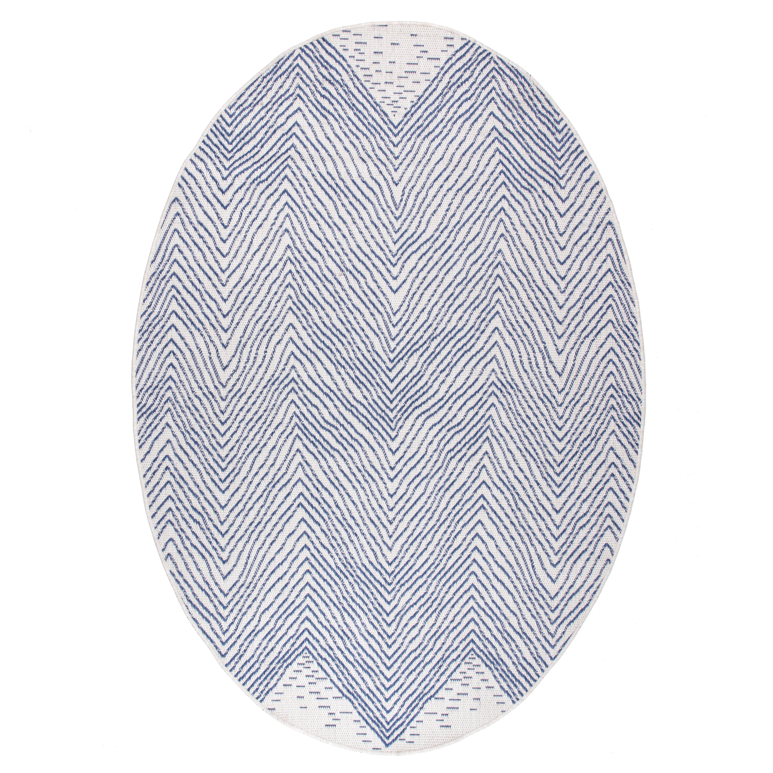 nuLOOM Wavy Chevron Indoor/Outdoor Area Rug, 6' x 9', Blue