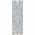 thumbnail image 1 of nuLOOM Wavy Chevron Indoor/Outdoor Runner Rug, 2' x 12', Blue, 1 of 2