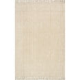 thumbnail image 1 of nuLOOM Wavy Chevron Jute Area Rug, 6' x 9', Natural, 1 of 3