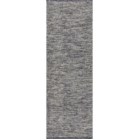 nuLOOM Wisniewski Hand Woven Runner Rug, 2' 6" x 6', Gray