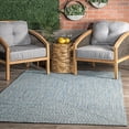 thumbnail image 1 of nuLOOM Wynn Braided Indoor/Outdoor Aqua 3' x 5' Casual Area Rug, 1 of 9
