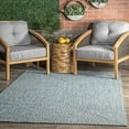 thumbnail image 1 of nuLOOM Wynn Braided Indoor/Outdoor Aqua 6' x 9' Casual Area Rug, 1 of 9