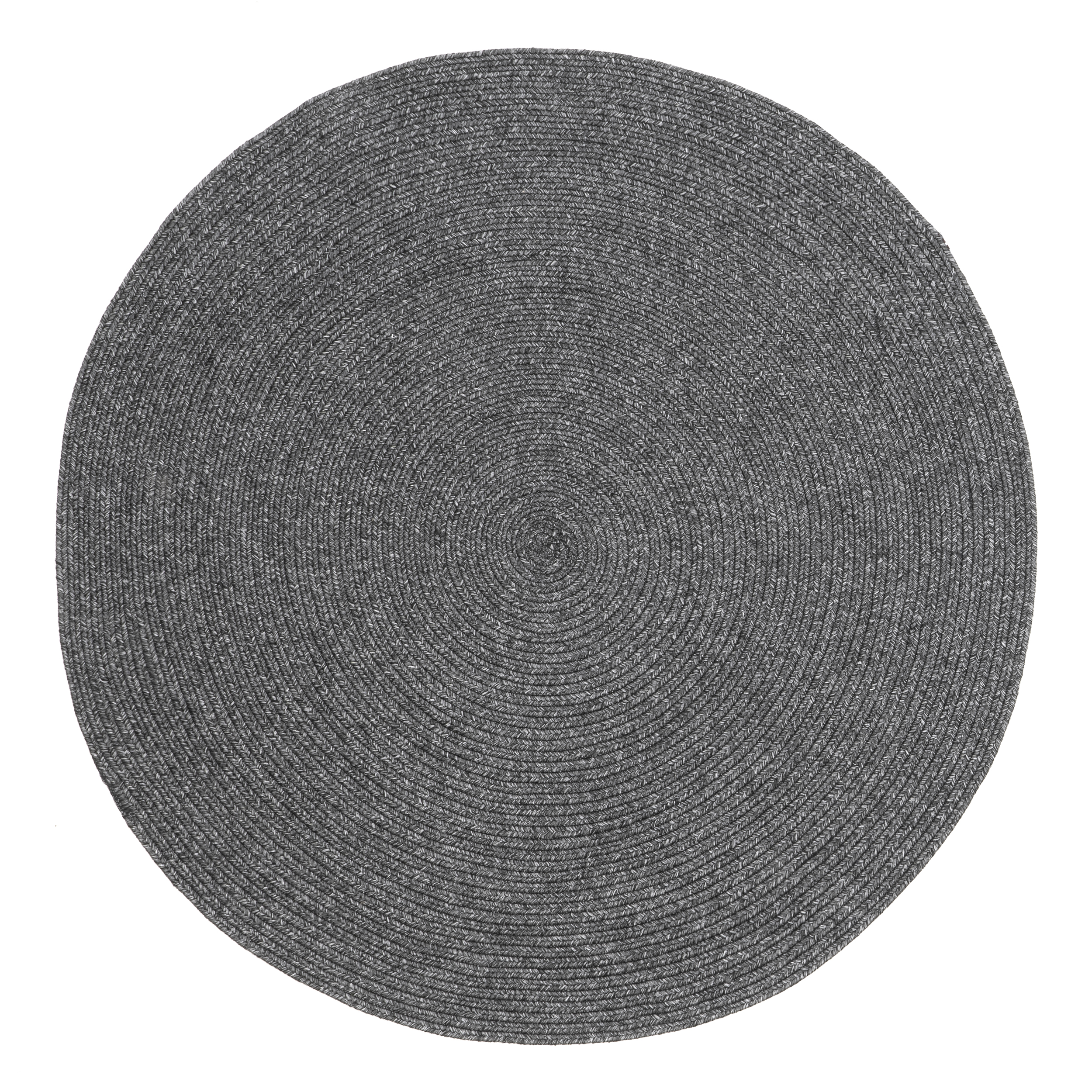 nuLOOM Wynn Braided Indoor/Outdoor Area Rug, 6' Round, Charcoal - image 1 of 2