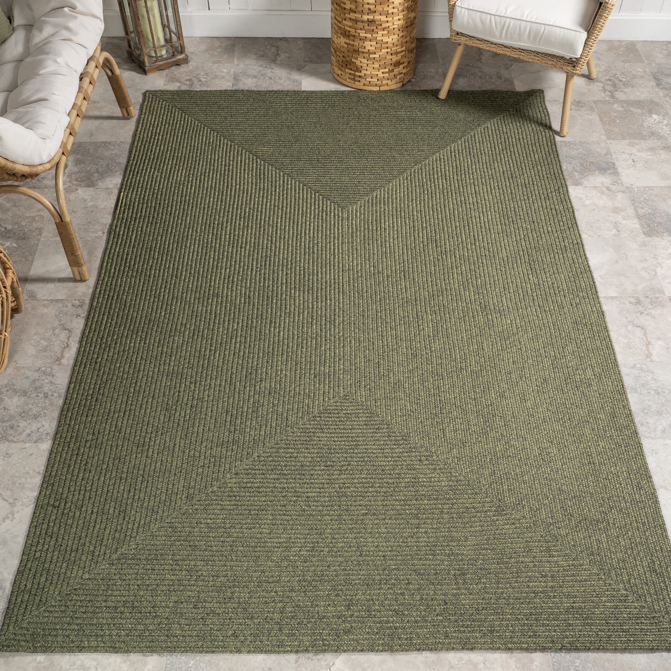 nuLOOM Wynn Braided Indoor/Outdoor Area Rug, 8' 6" x 11' 6", Wynn Green