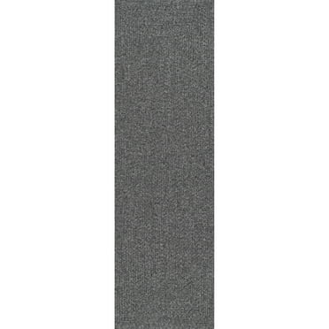 nuLOOM Wynn Braided Indoor/Outdoor Charcoal 2' 6" x 10' Casual Runner Rug
