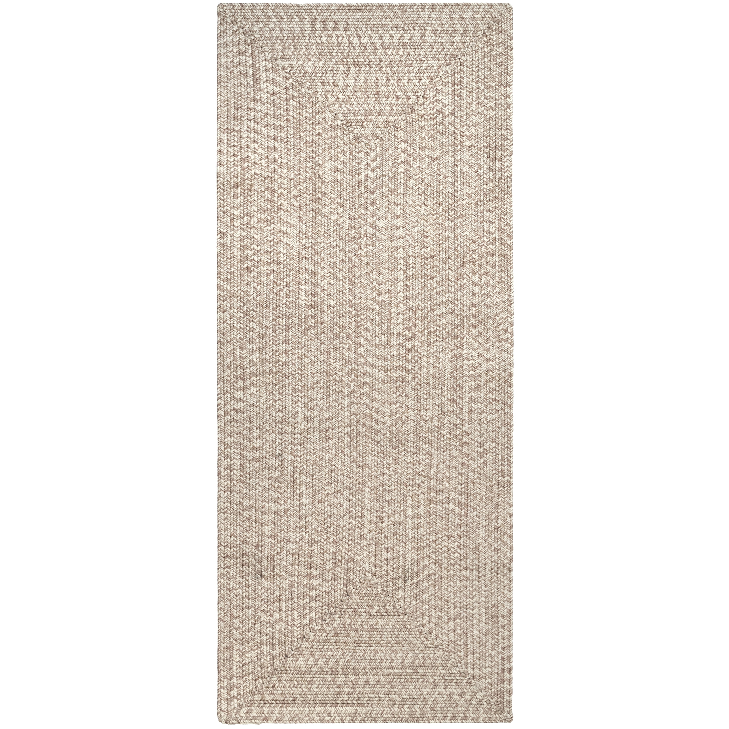 nuLOOM Wynn Braided Indoor/Outdoor Runner Rug, 2' 6" x 8', Tan