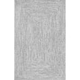thumbnail image 1 of nuLOOM Wynn Braided Indoor/Outdoor Salt And Pepper 10' Casual Square Rug, 1 of 9