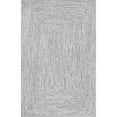 thumbnail image 1 of nuLOOM Wynn Braided Indoor/Outdoor Salt And Pepper 6' Casual Square Rug, 1 of 5