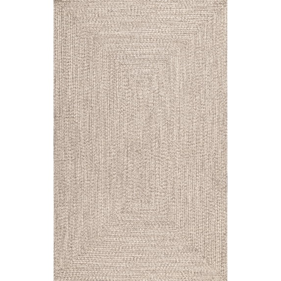 nuLOOM Wynn Braided Indoor/Outdoor Tan 11' 6" x 14' 6" Casual Area Rug